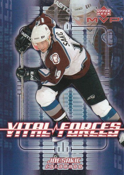 insert karta JOE SAKIC 02-03 MVP Vital Forces číslo VF6